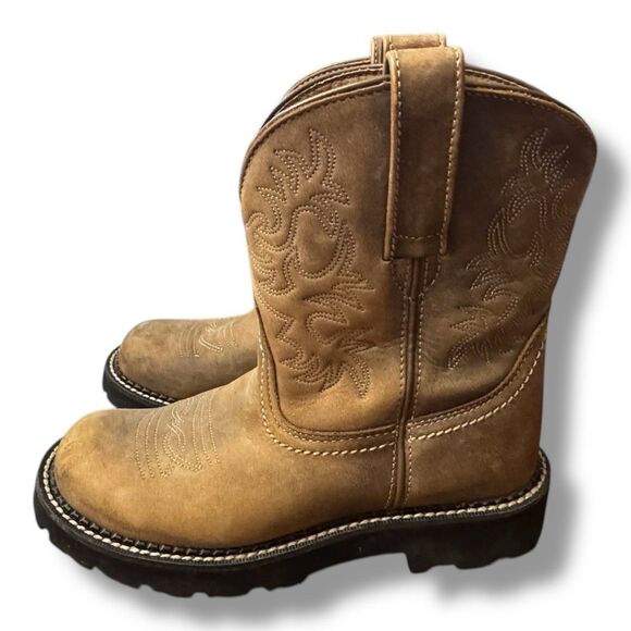Ariat Shoes - Ariat FATBABY Leather Cowgirl Boots Western Brown Outdoor Farm Women’s Size 7B